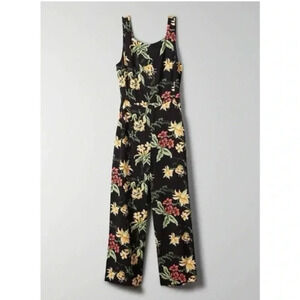 Babaton Floral Jumpsuit - Black and Yellow